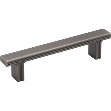 Jeffrey Alexander 96 mm Center-to-Center Brushed Pewter Square Anwick Cabinet Pull 867-96BNBDL